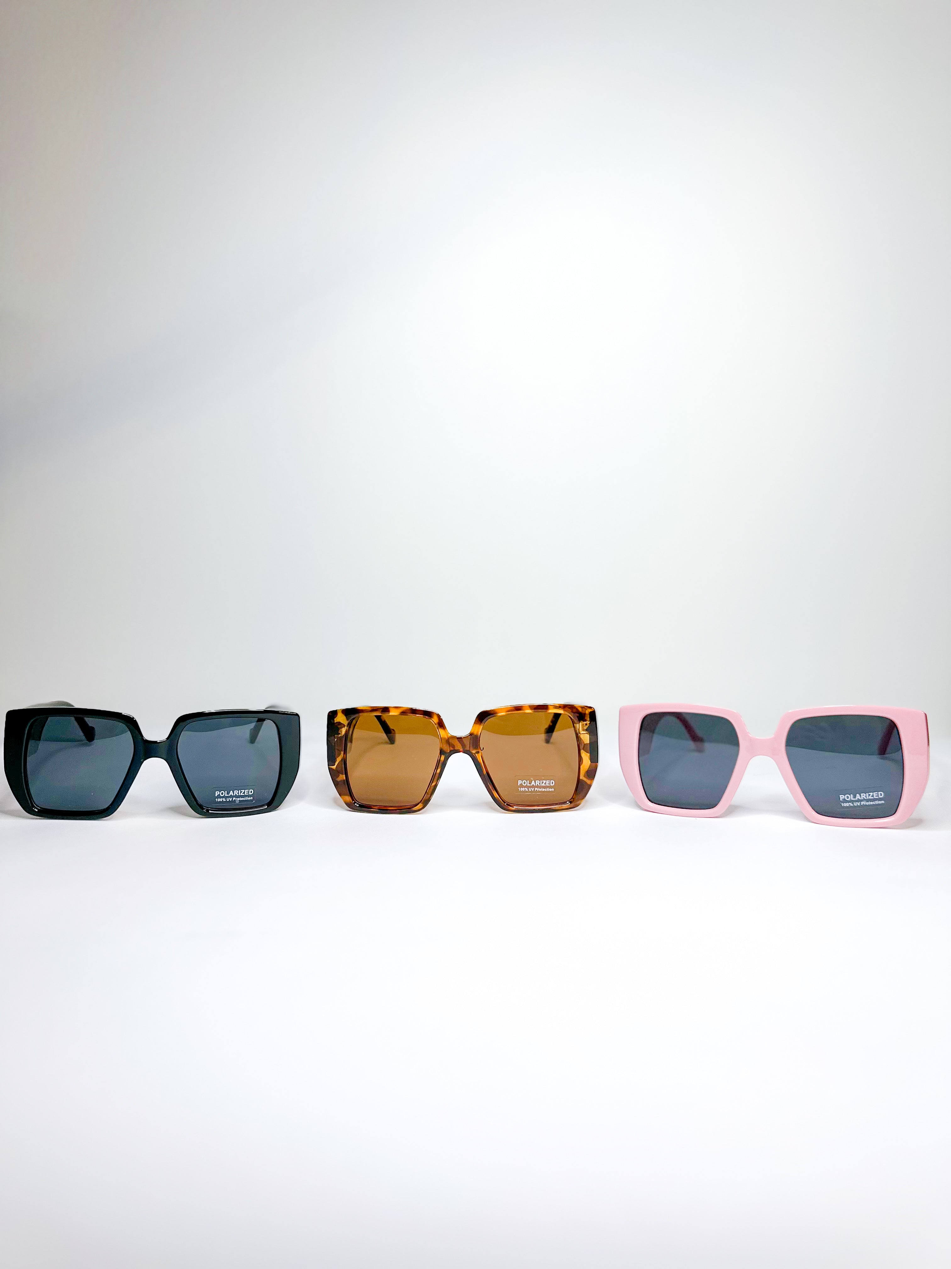 Square Sunglasses with Polarized Lenses – Velvet Fray display picture 3