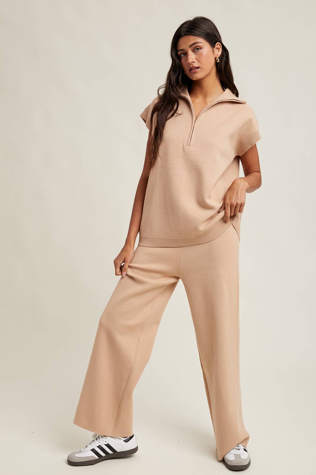 Beige Sweater Set Pants