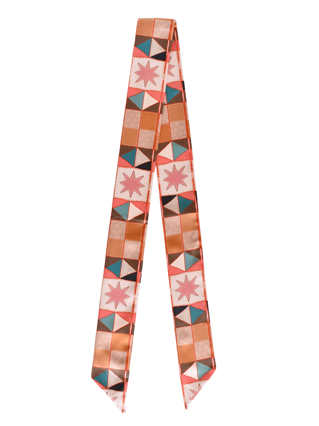 Vintage Patchwork Silk Twilly