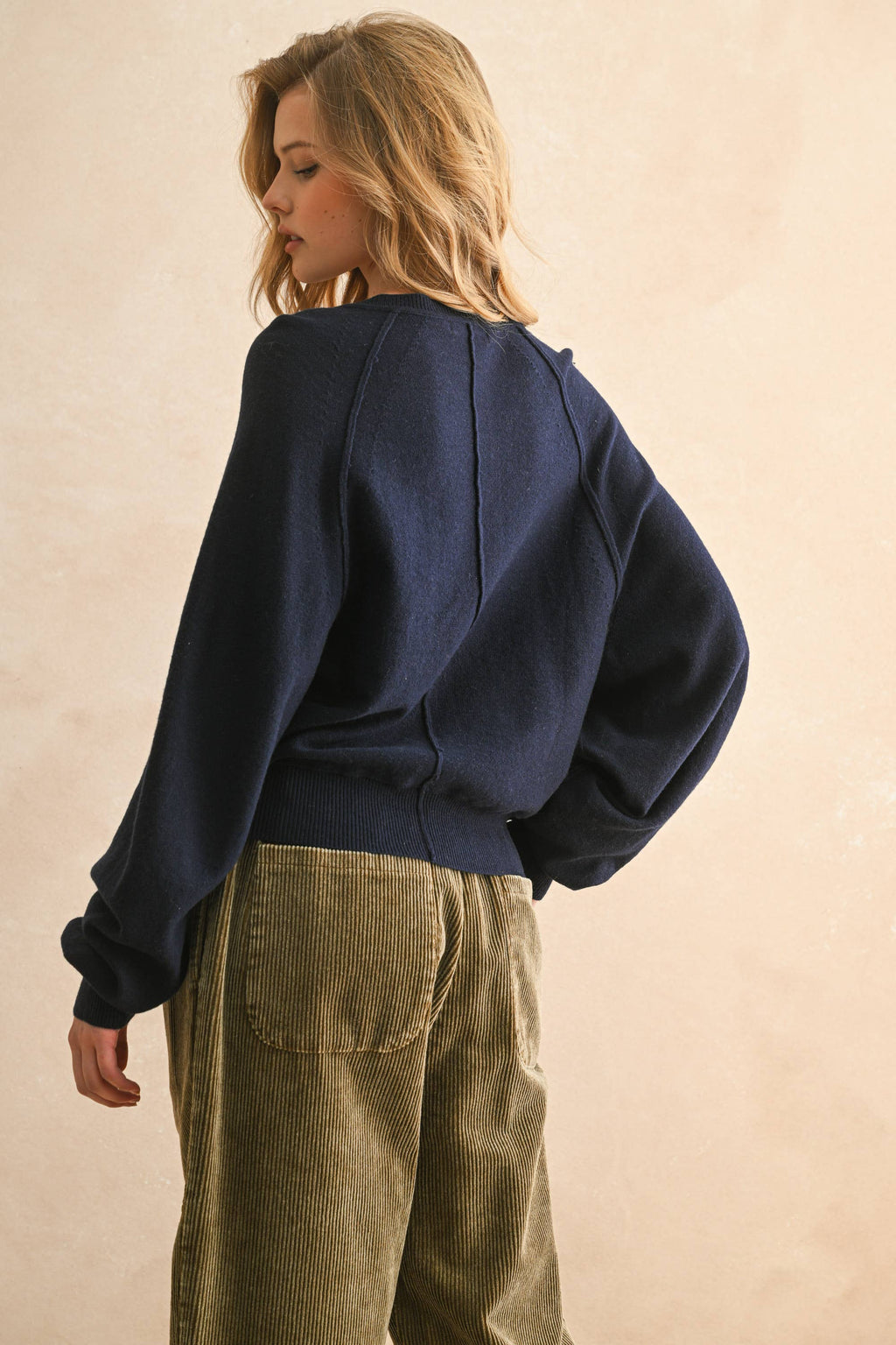 Half Button Front Sweater