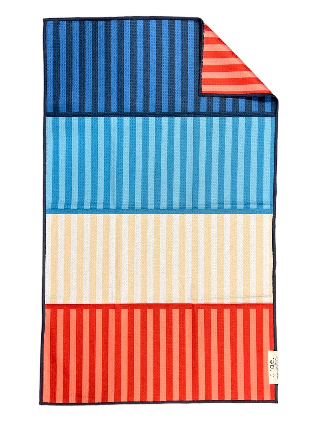 Stars/Stripes On Stripes: 2 Double Sided-Hand Towels