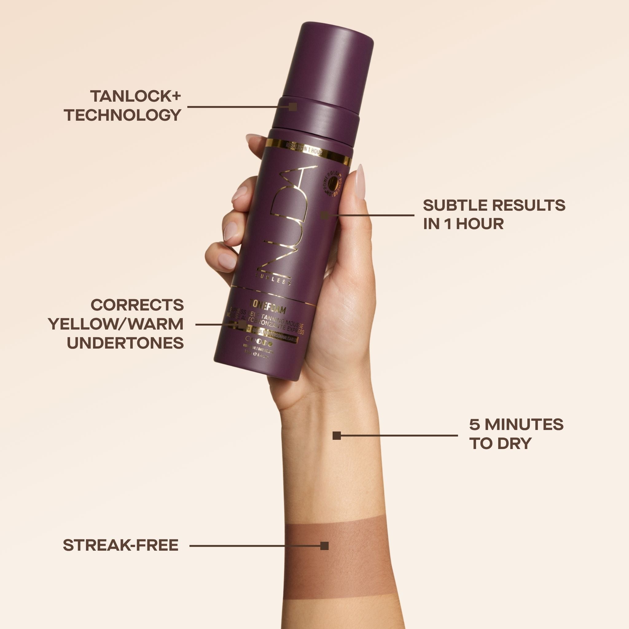 NUDA ToneFoam Violet