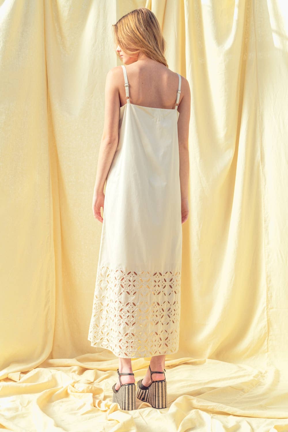 Cream Cotton Maxi Dress