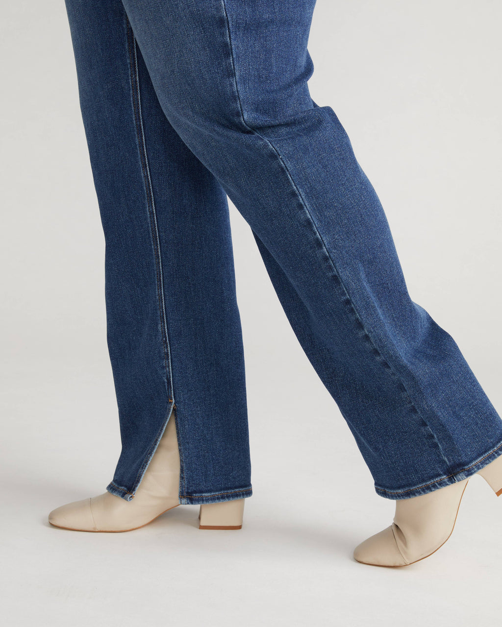 Mimi High Rise Split Hem Jeans  - Midnight River
