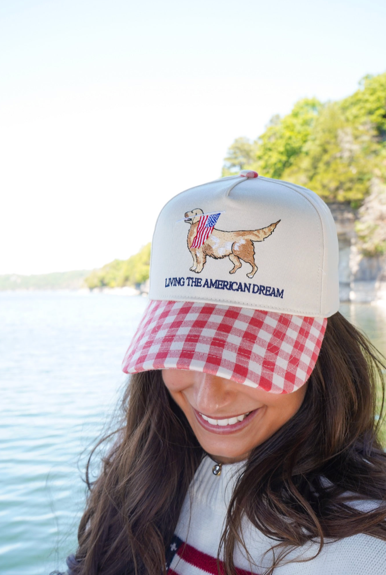 Living The American Dream - Gingham Hat