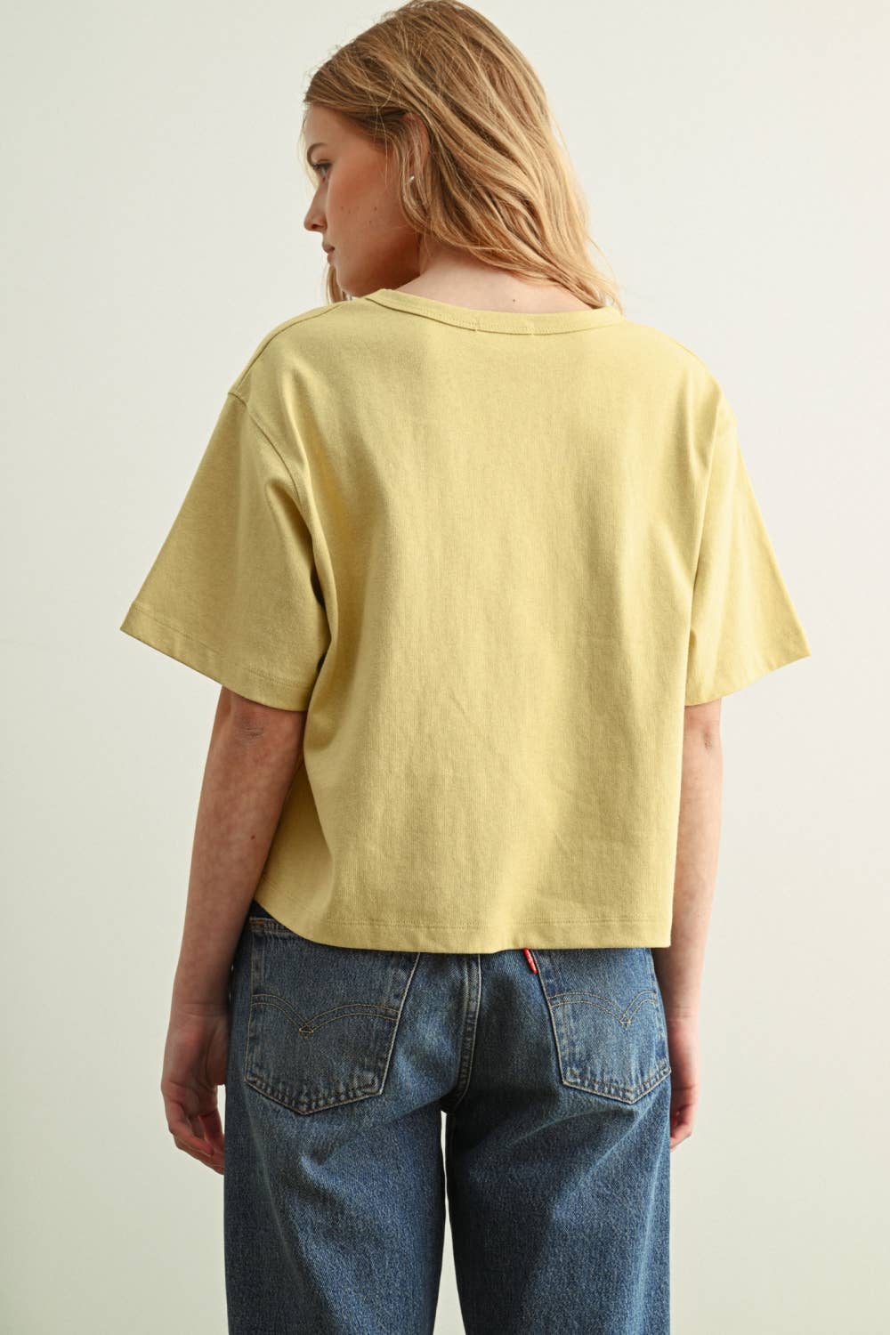 Short Sleeve Linen Knitted Top