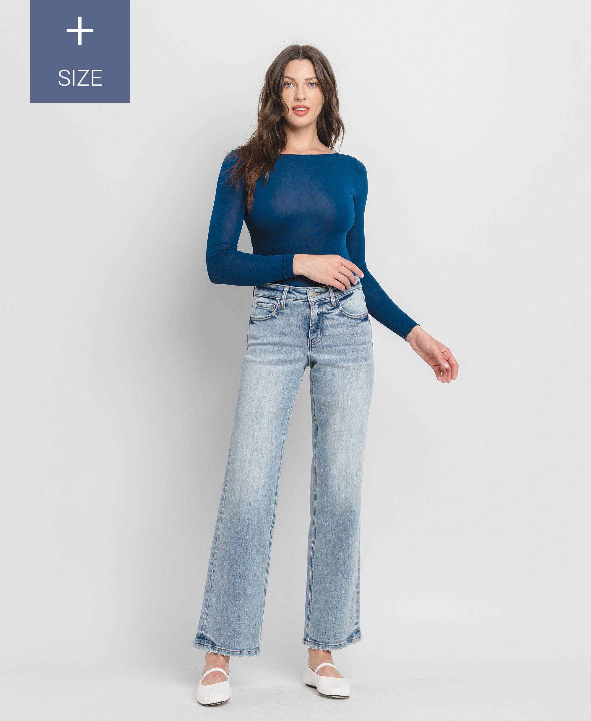 Mid-Rise Jeans with Tummy Control