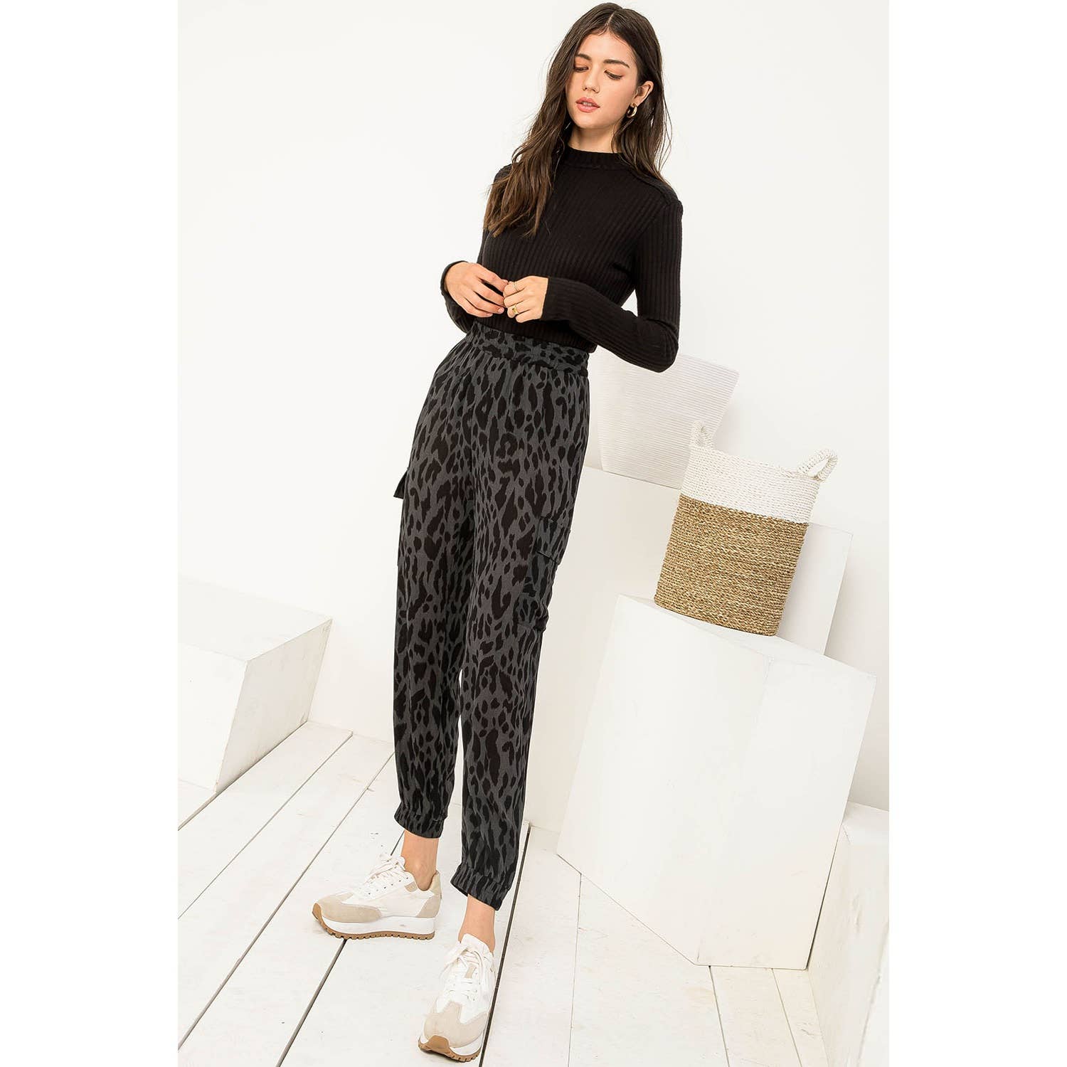 Animal Print Joggers