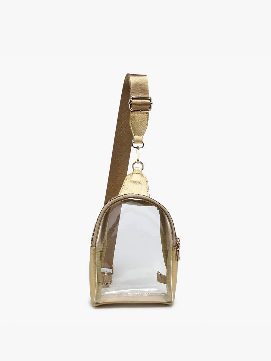 Ellen Clear Sling Bag with Removable Guitar Strap