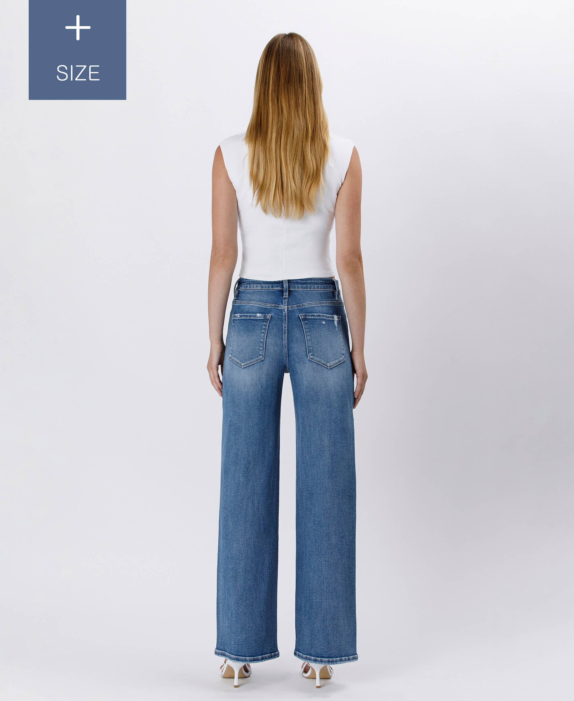 Super High Rise Baggy Wide Jeans