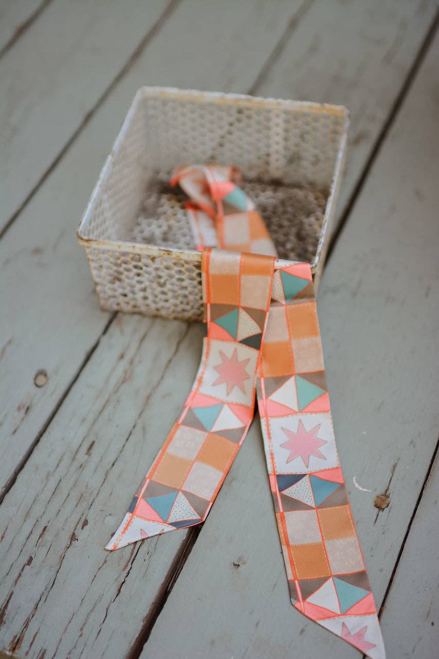 Vintage Patchwork Silk Twilly