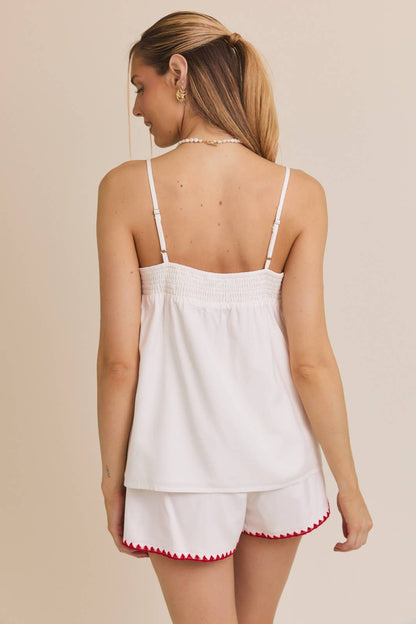 Scallop Stitched Shorts