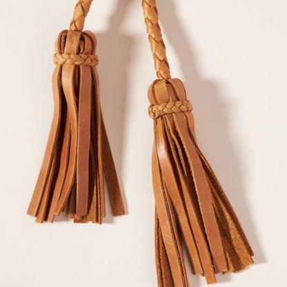 Fringe Soga Belt - Cognac