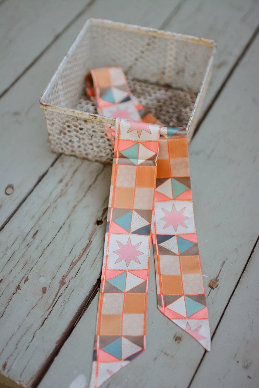 Vintage Patchwork Silk Twilly