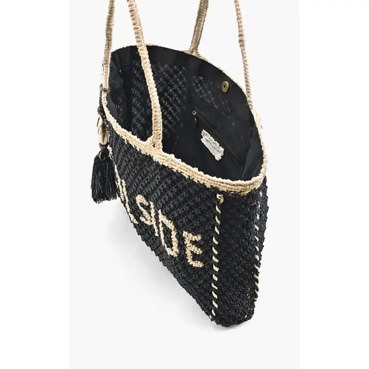 Poolside Jute Macrame Tote