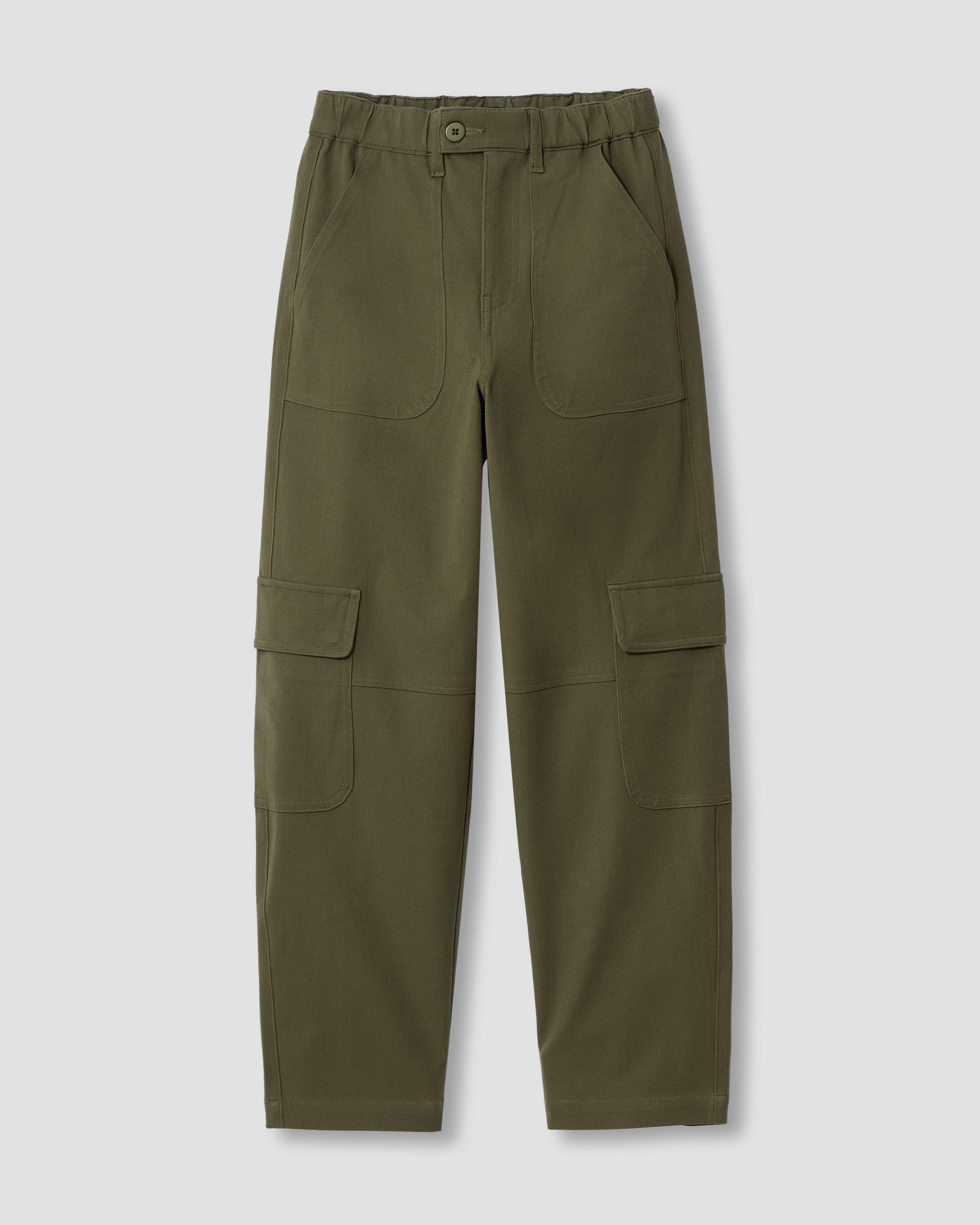 Karlee Stretch Cotton Twill Cargo Pants - Ivy