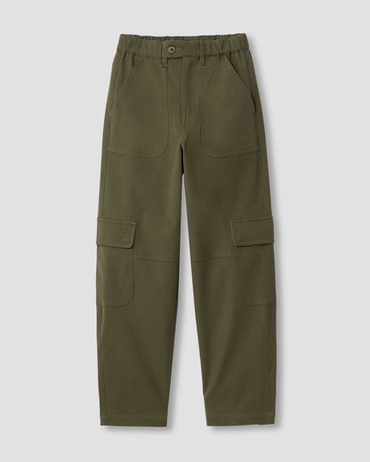 Karlee Stretch Cotton Twill Cargo Pants - Ivy
