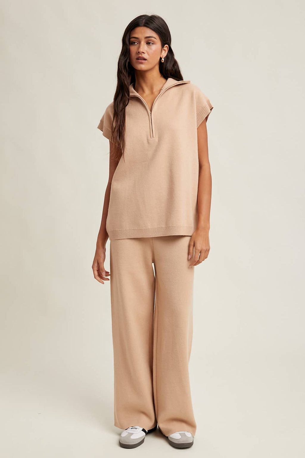 Beige Sweater Set Pants