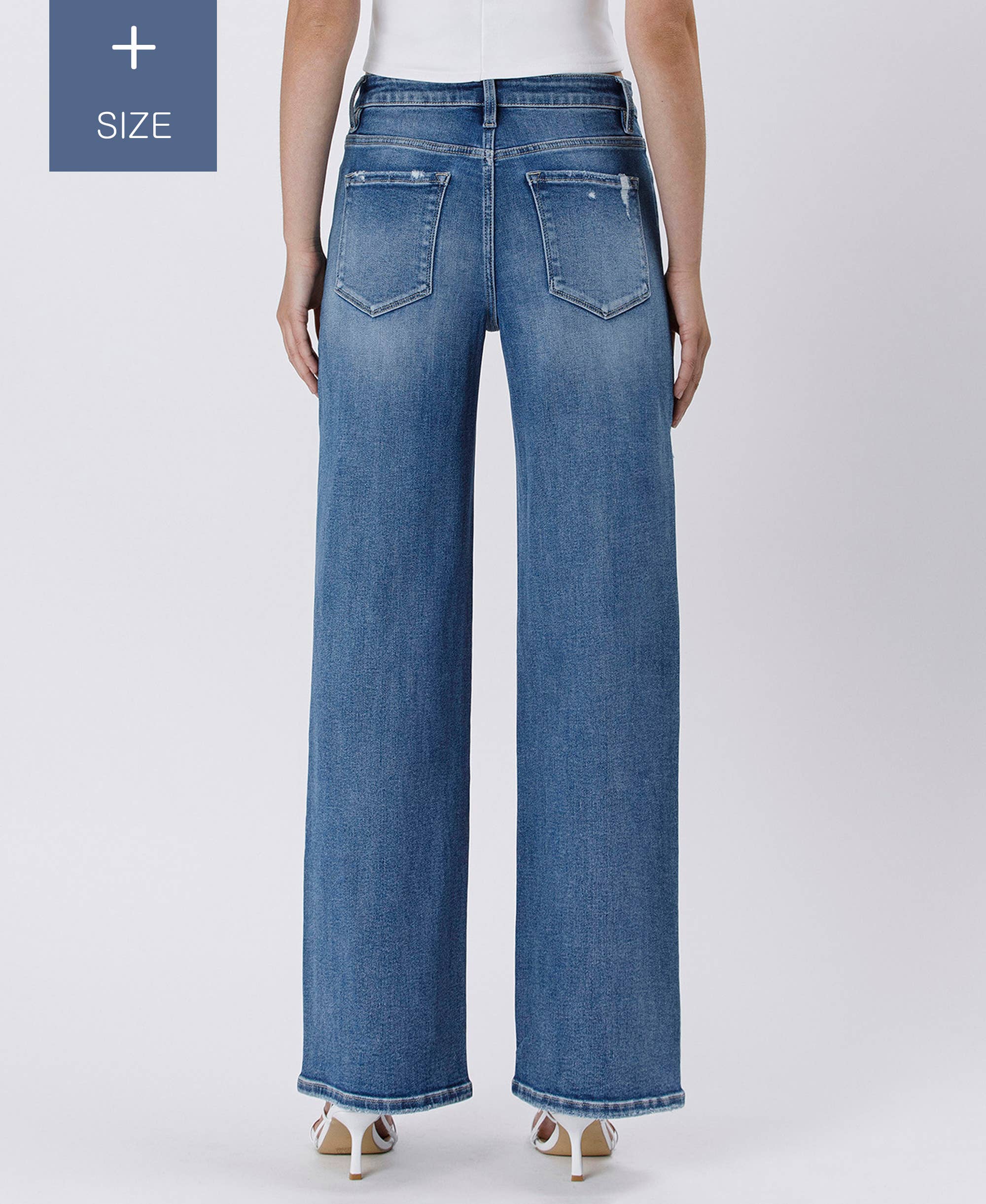 Super High Rise Baggy Wide Jeans