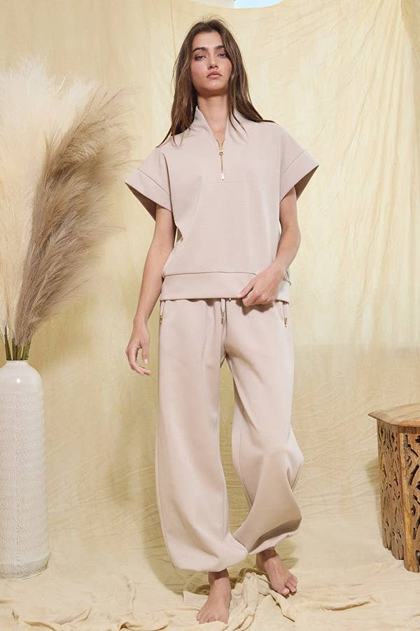 Scuba Drawstring High-Rise Jogger Pants