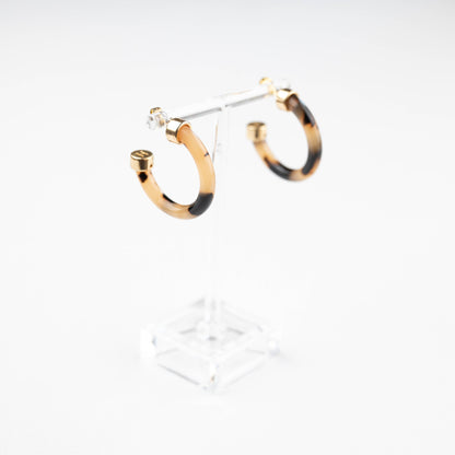 Small Tortoise Shell Hoo Hoops