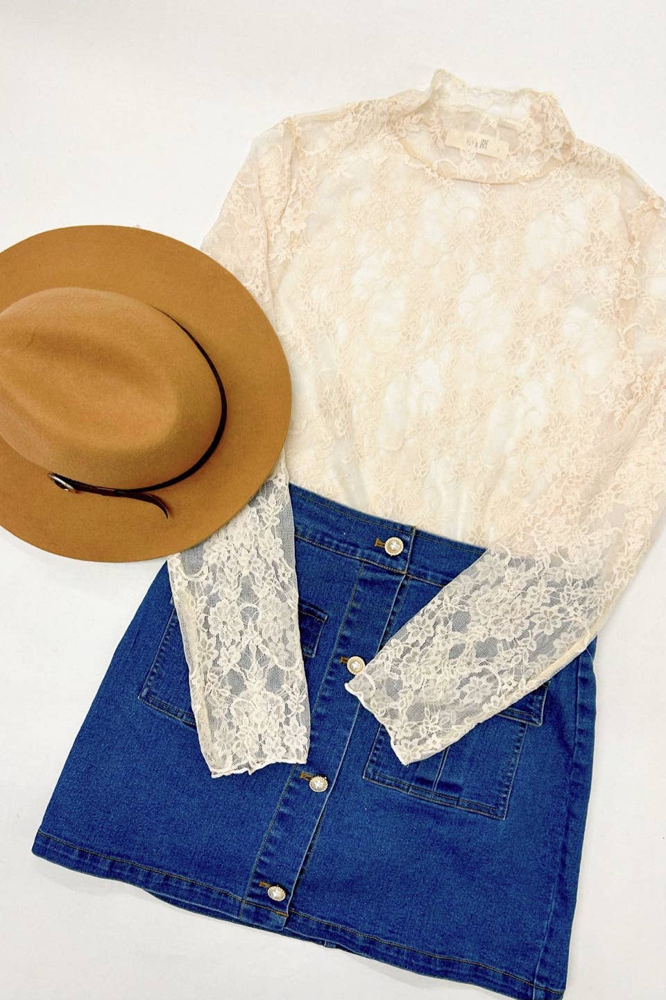 Mesh Floral Print Burnout Shirt