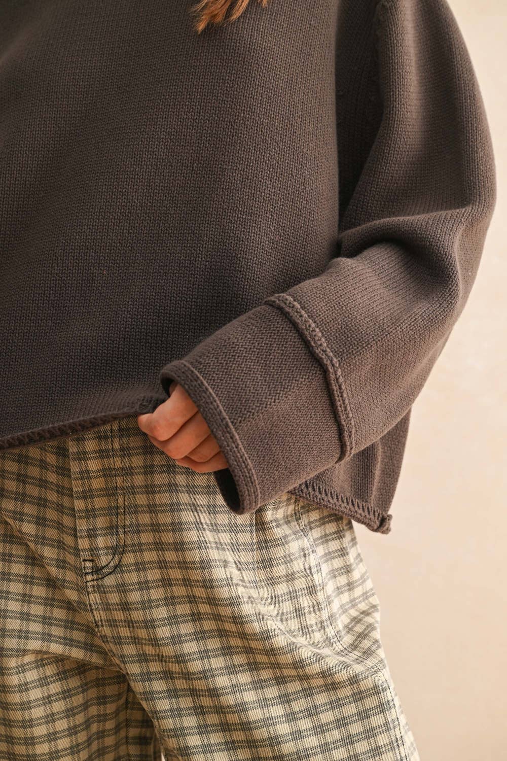 Olive Mock Neck Sweater