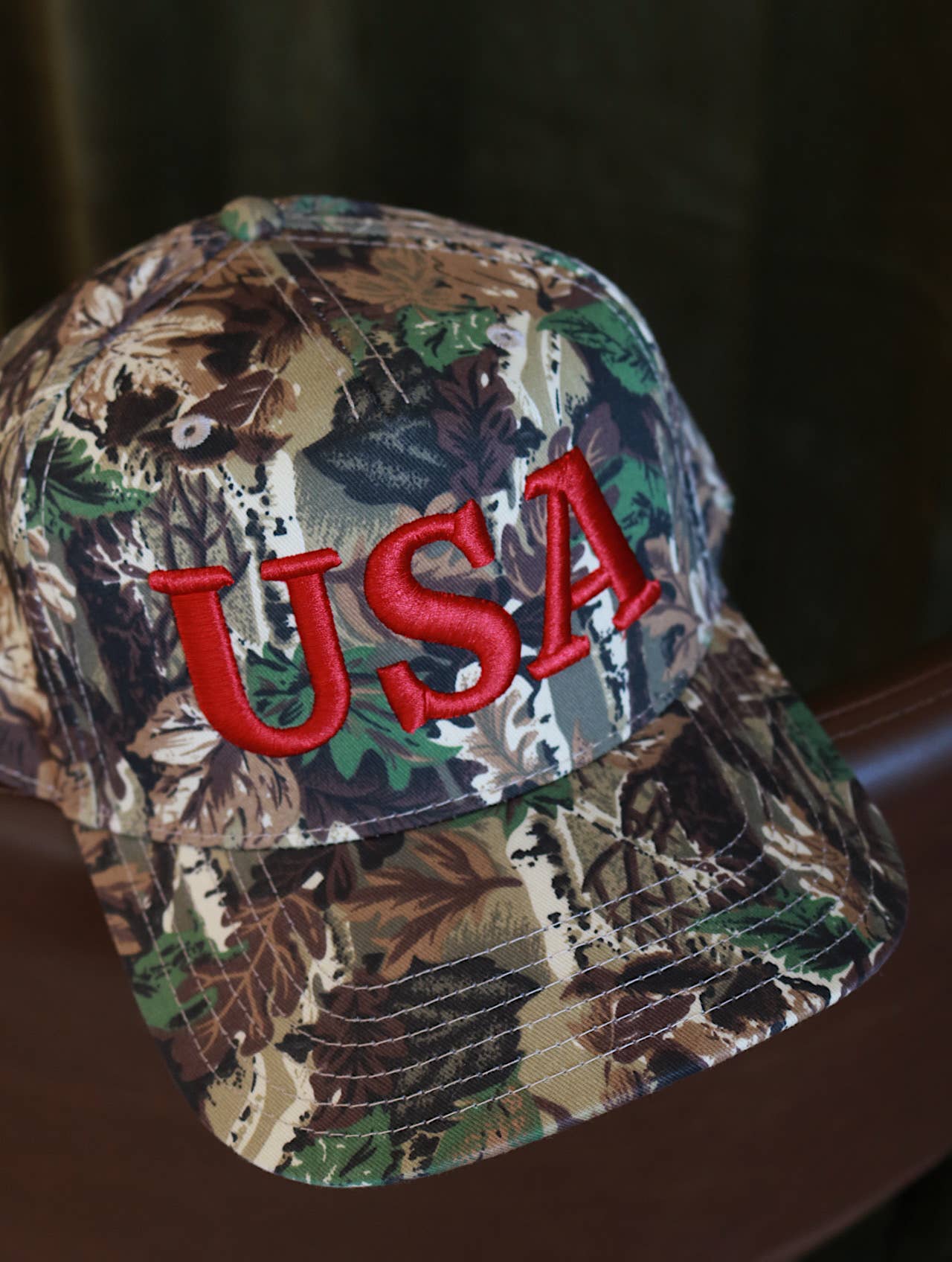 Camo USA Hat