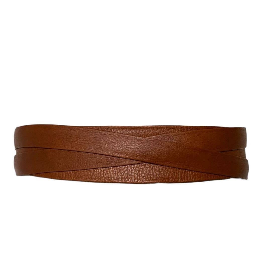 Midi Wrap Belt - Whiskey