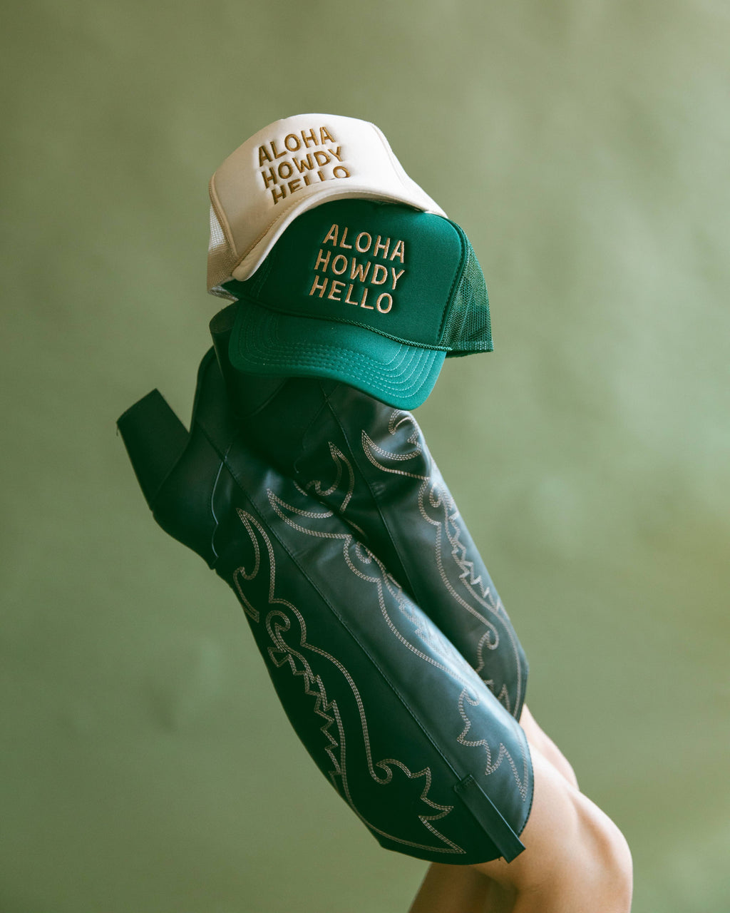'Aloha Howdy Hello' Foam Trucker Hat