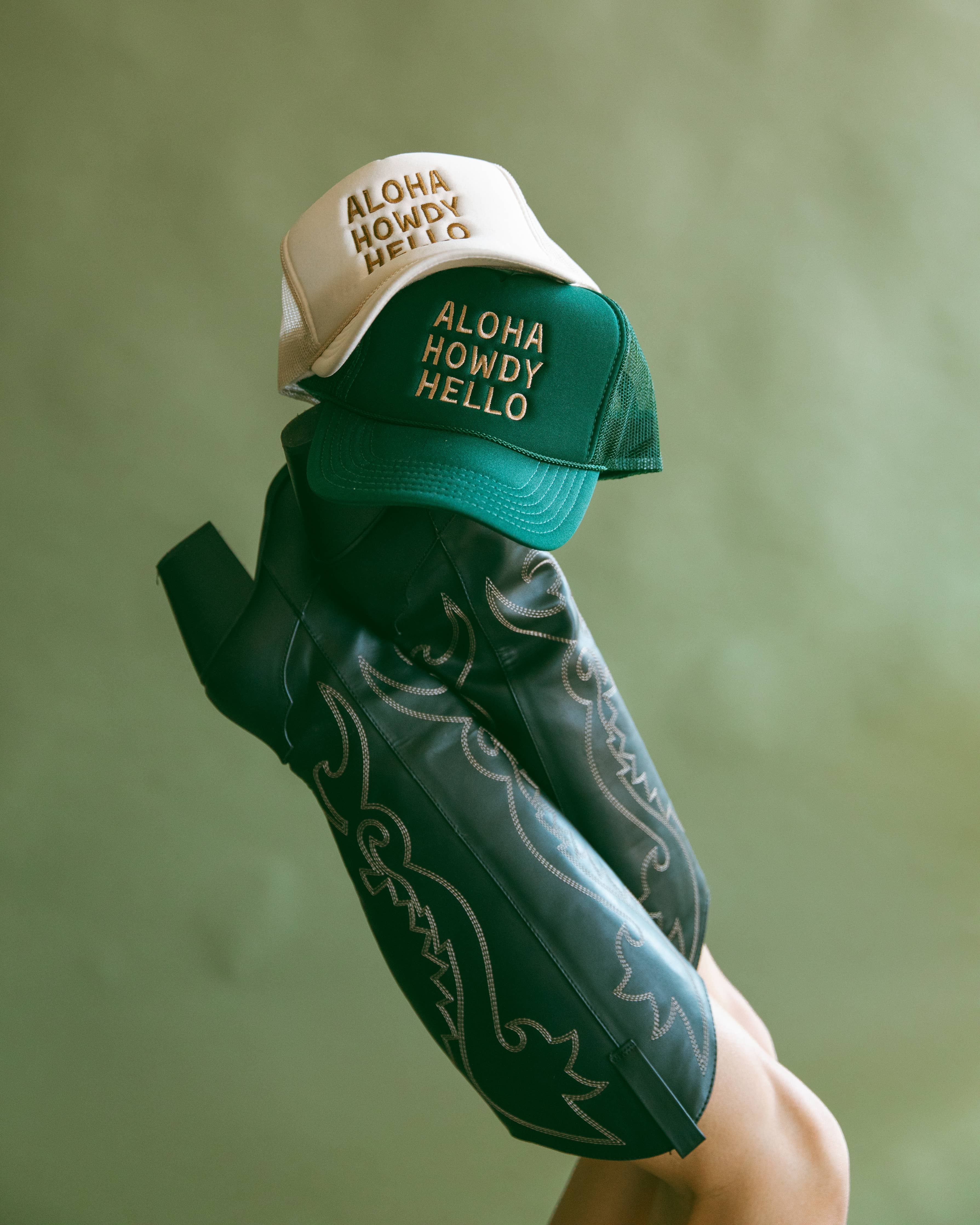'Aloha Howdy Hello' Foam Trucker Hat