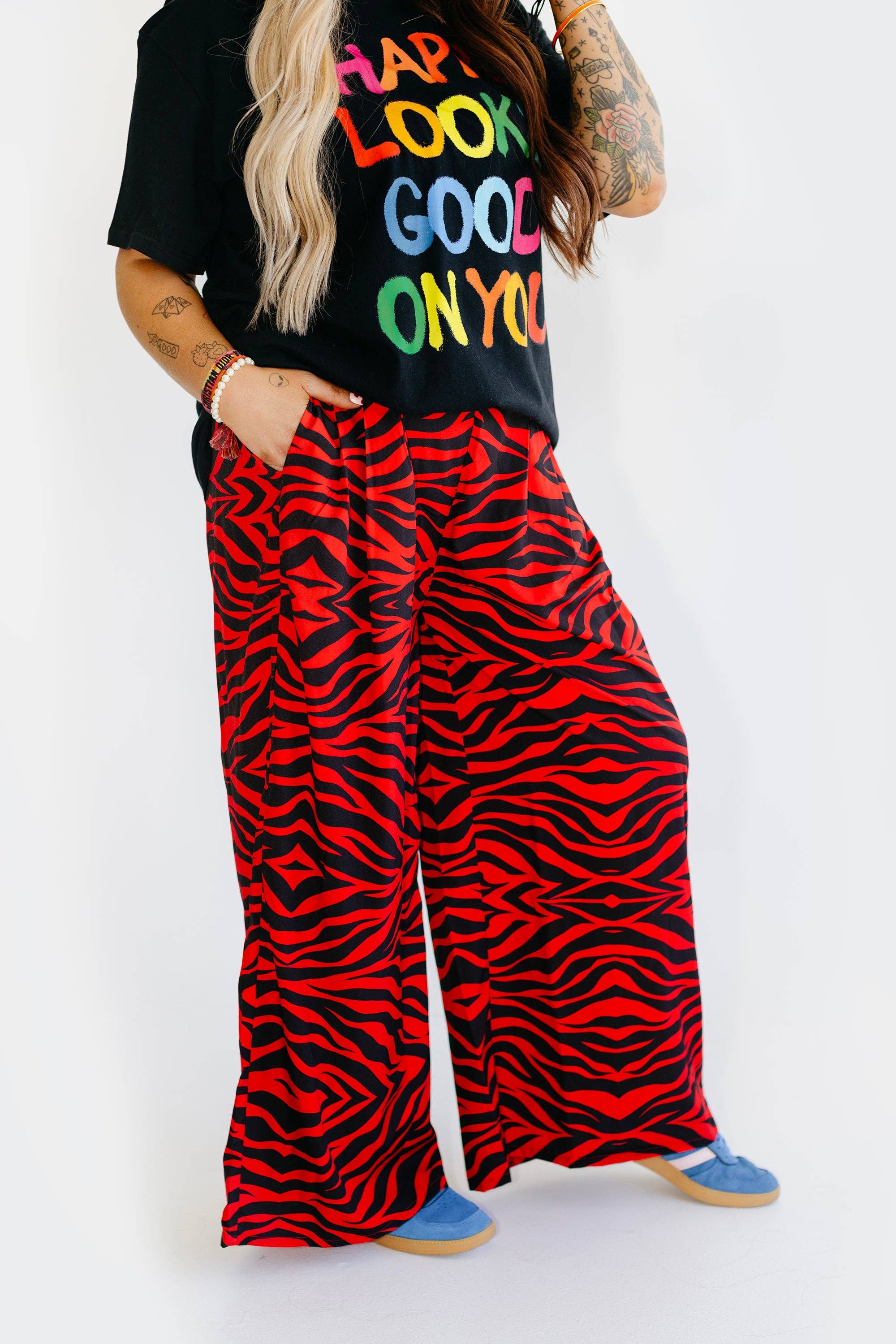Red Zebra Luxe Trousers