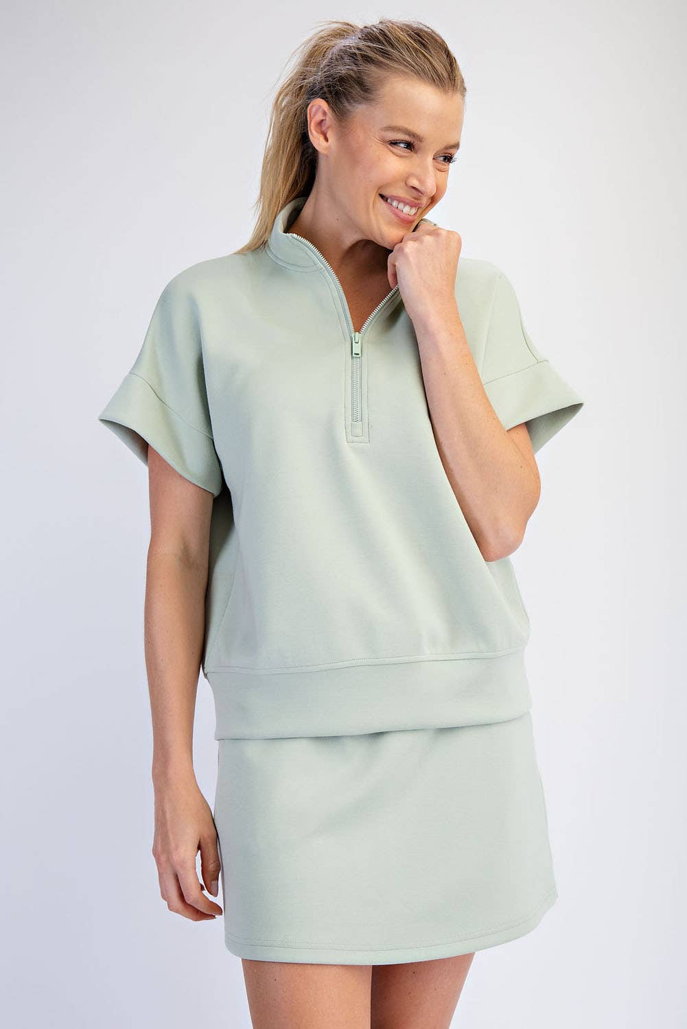 The Everyday Modal Scuba Short Sleeve Top