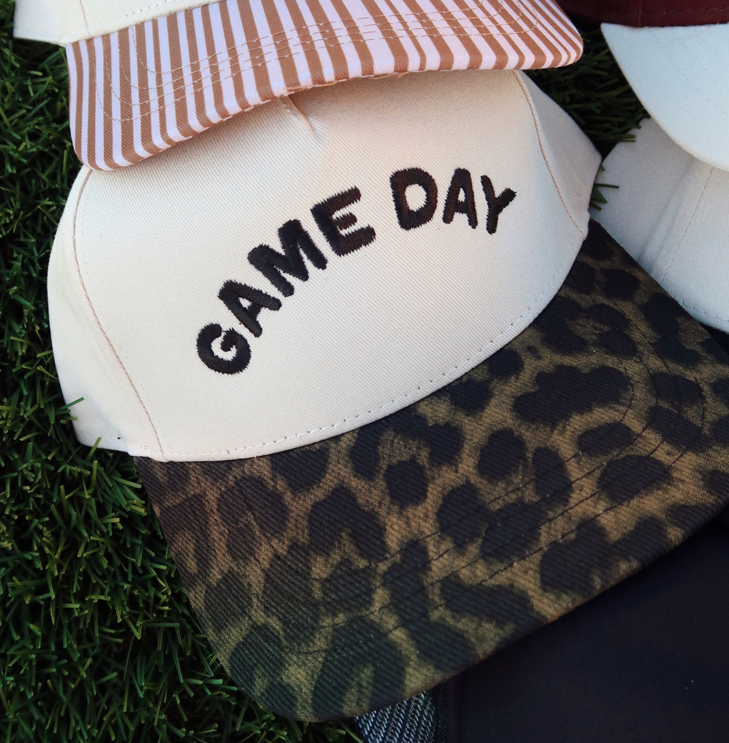 Leopard Game Day Embroidered Hat