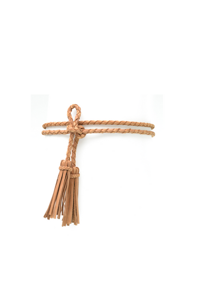 Fringe Soga Belt - Cognac