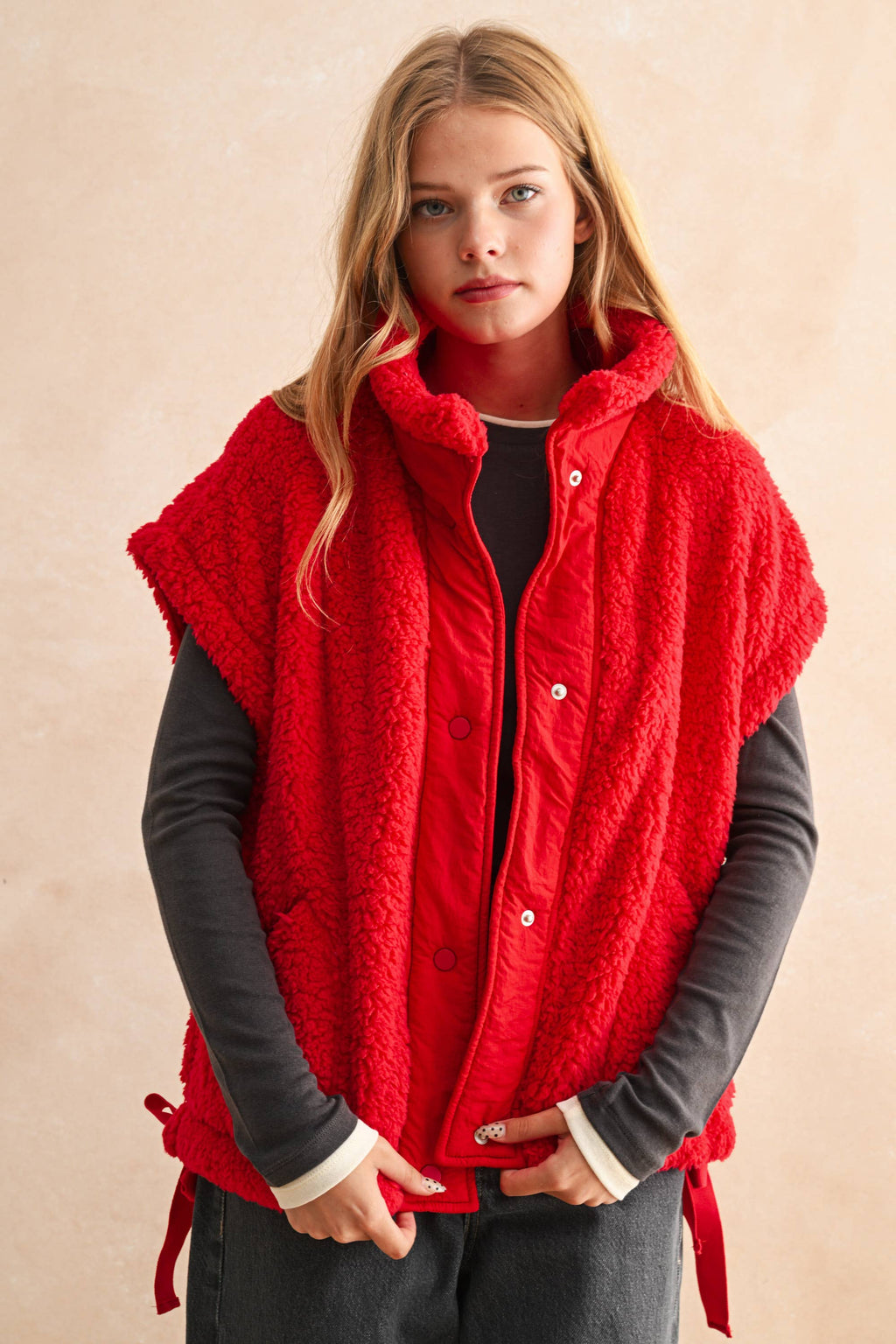 Red Teddy Vest