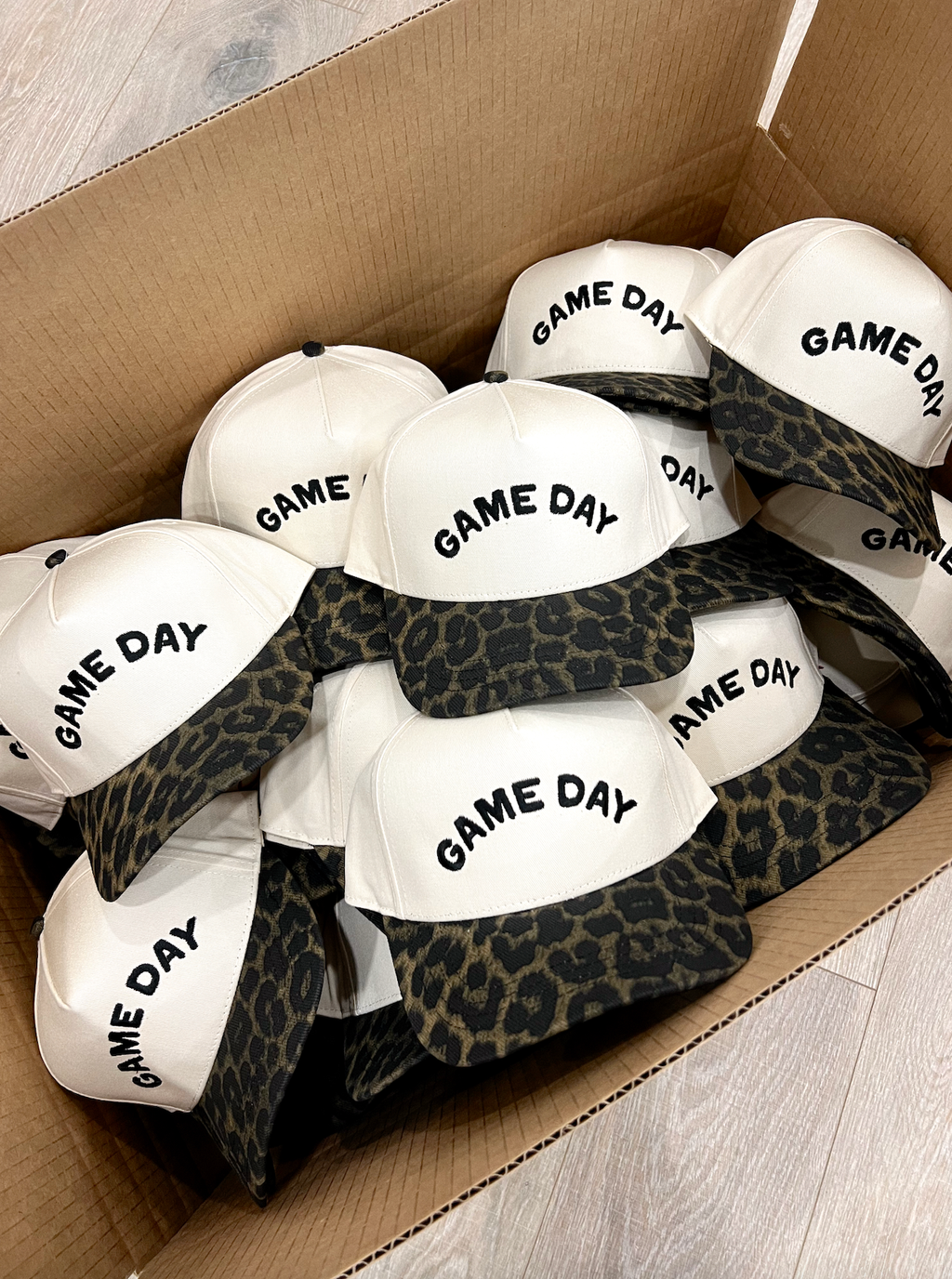 Leopard Game Day Embroidered Hat