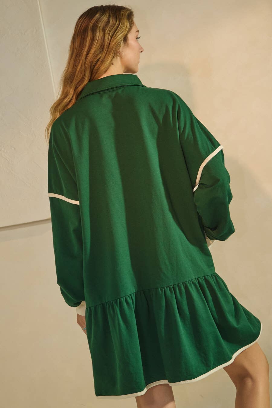 Green Drop Waist Dress