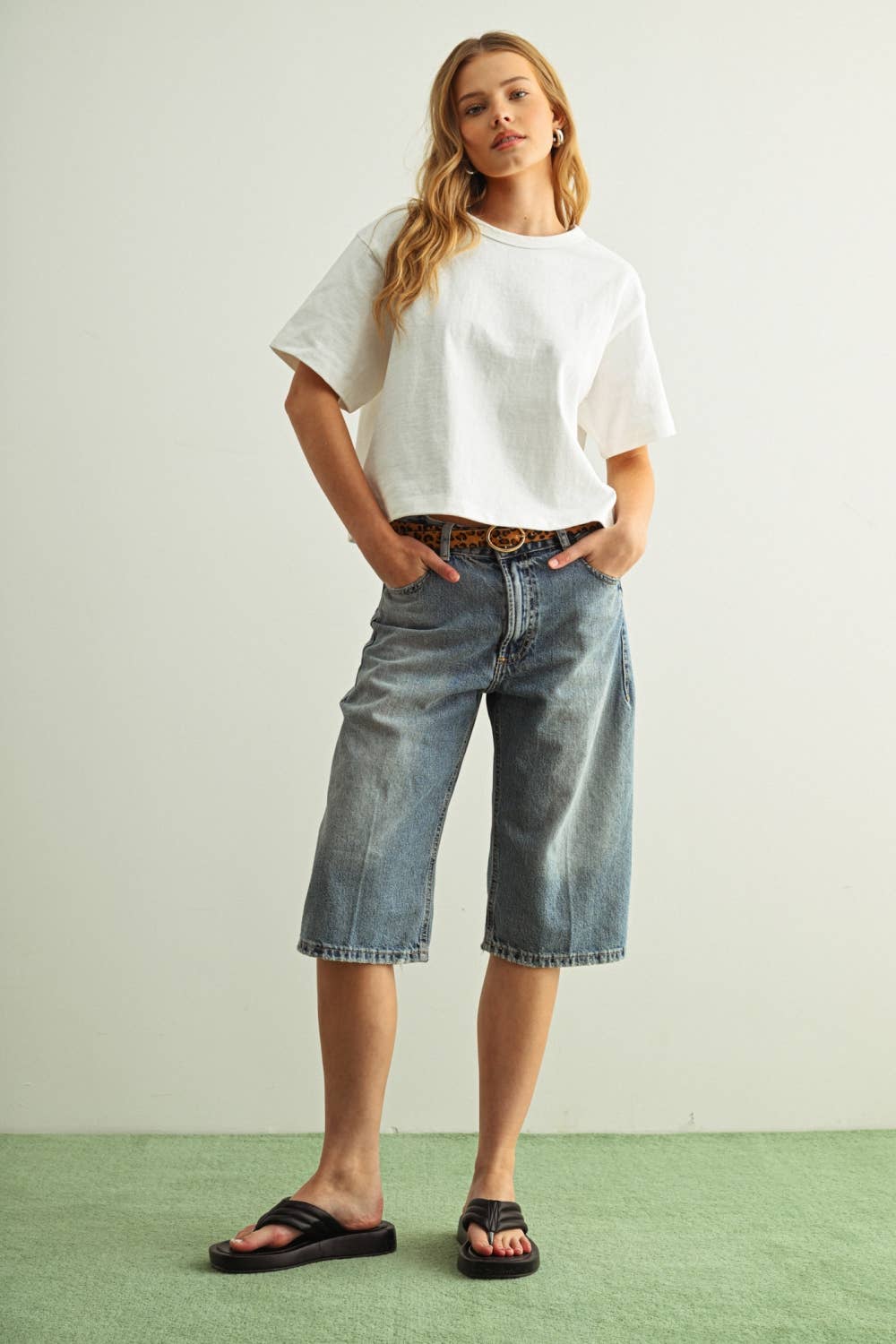 Short Sleeve Linen Knitted Top