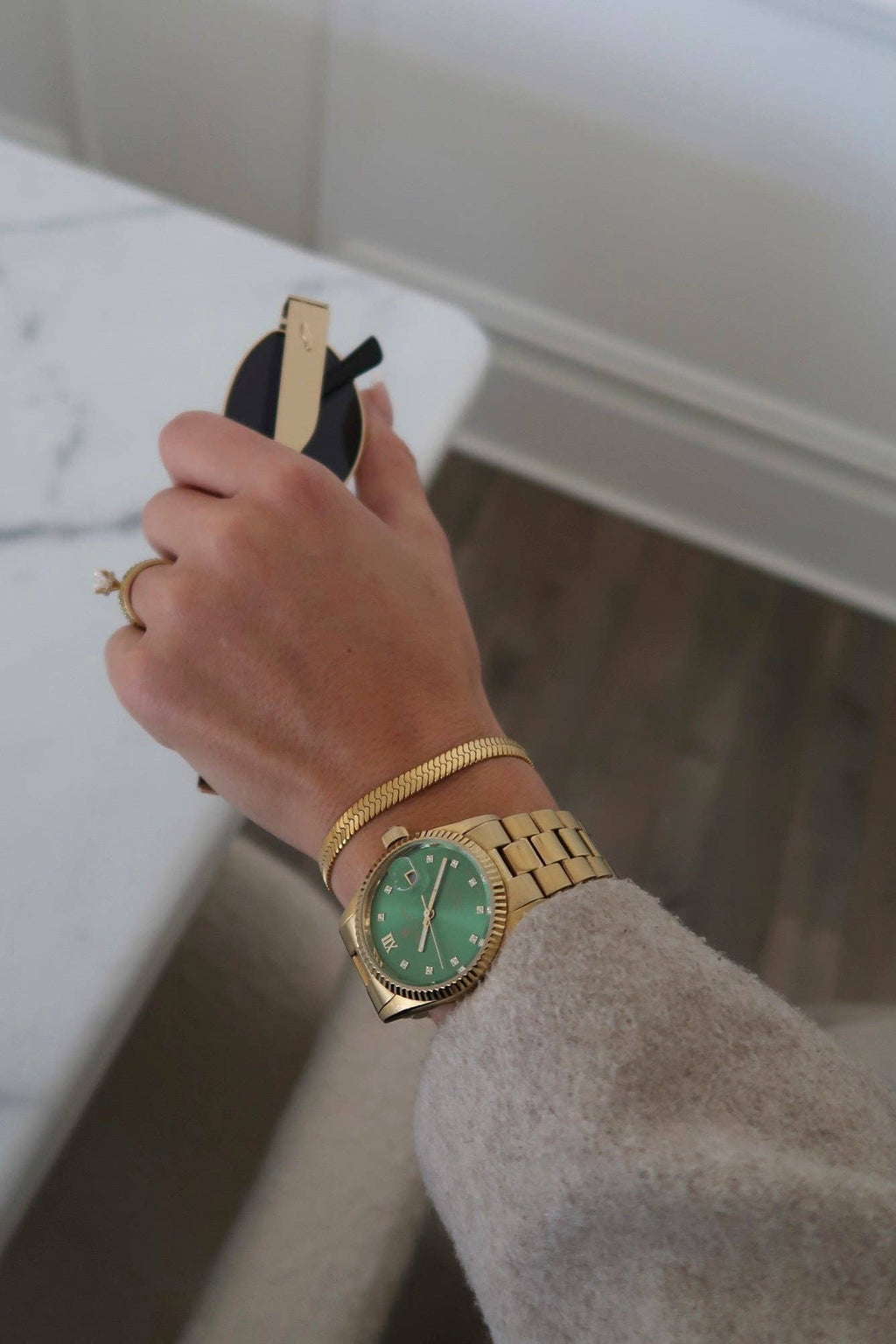Thick Herringbone Bracelet