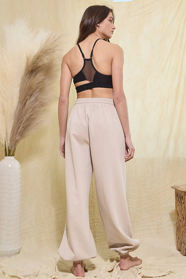 Scuba Drawstring High-Rise Jogger Pants