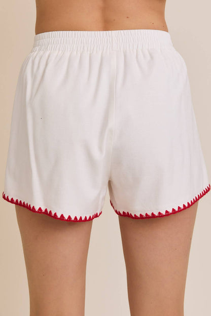 Scallop Stitched Shorts