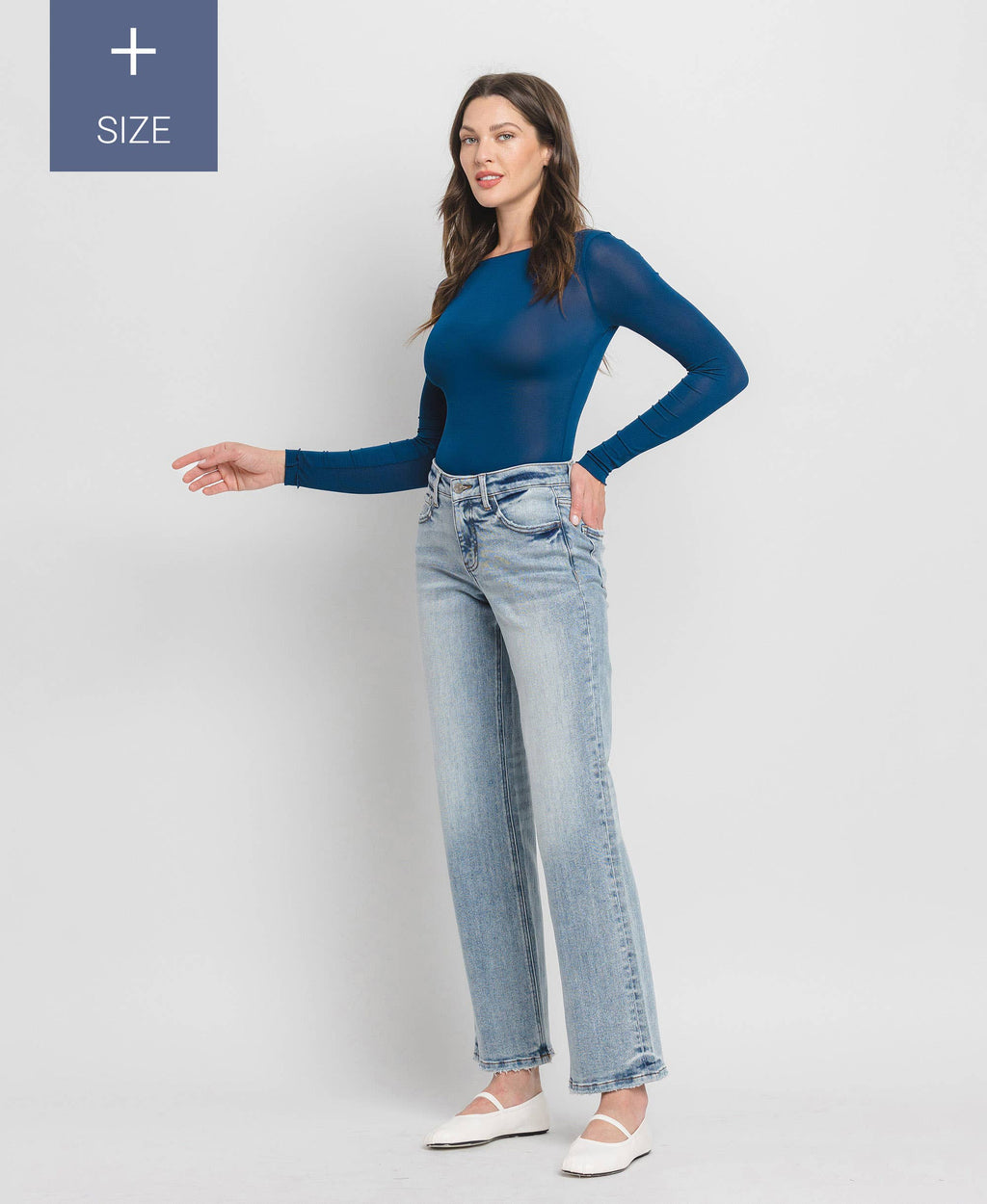 Mid-Rise Jeans with Tummy Control