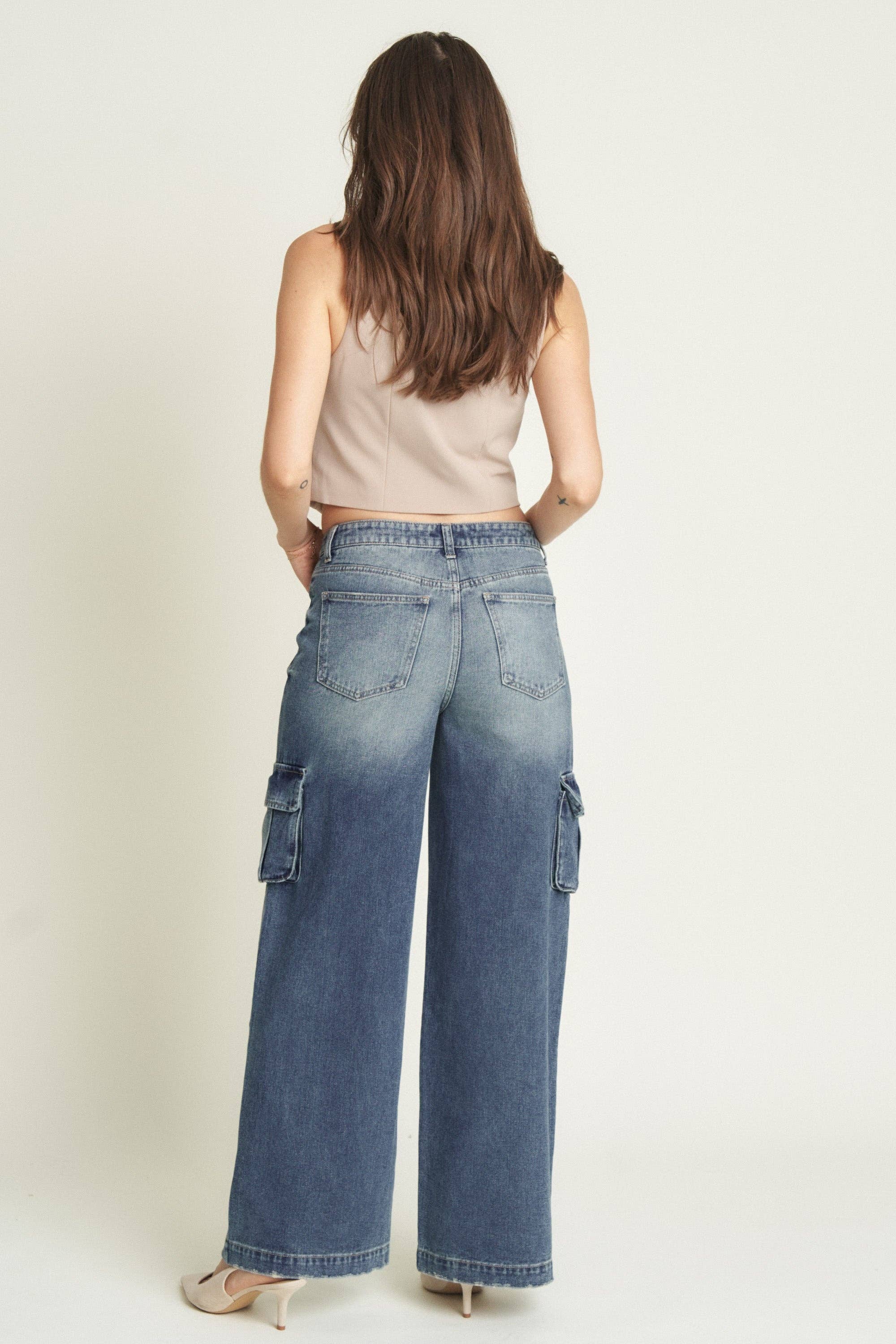 Madison Cargo Aged Indigo