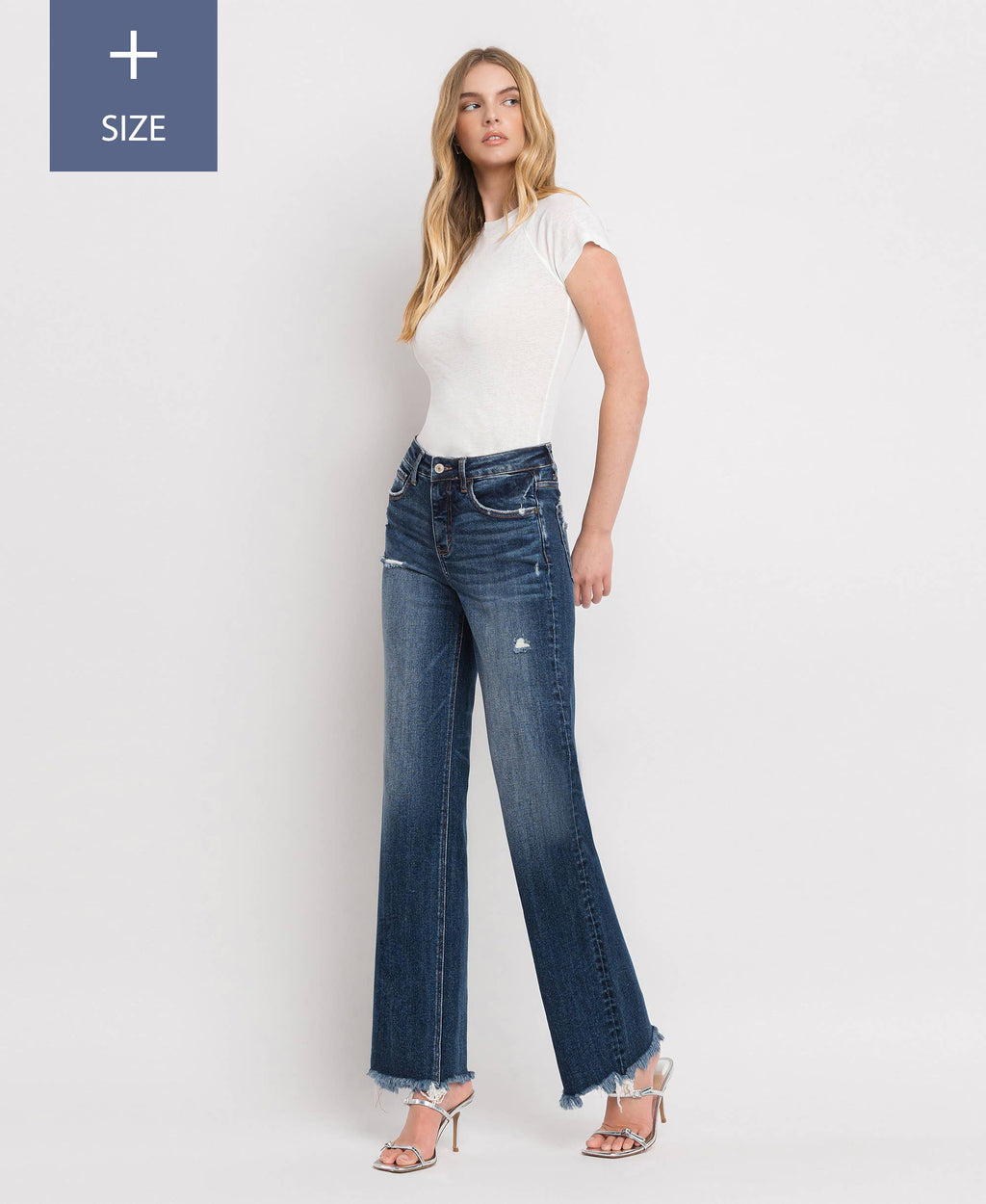 High Rise Dad Jeans with Tummy Control