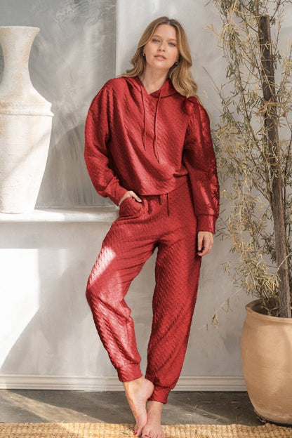 Textured Jacquard Pants