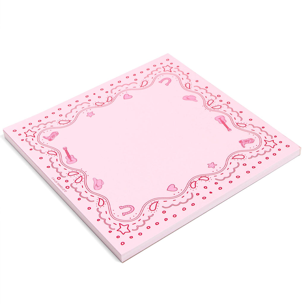 Pink Bandana Western Notepad