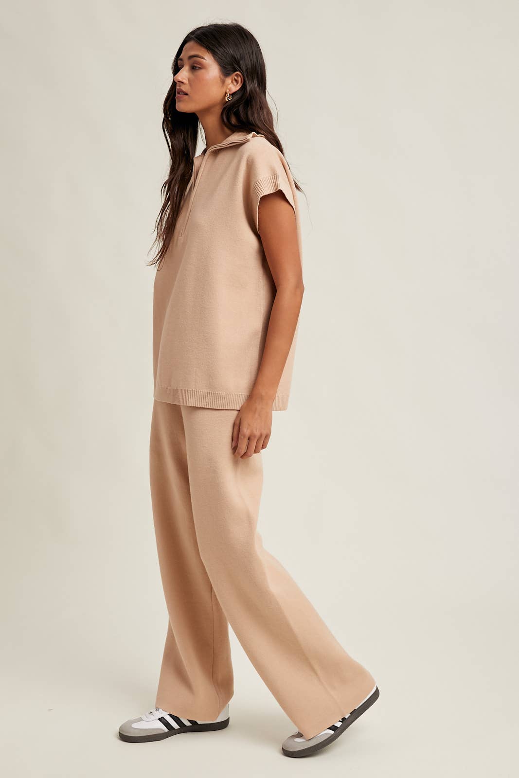 Beige Sweater Set Pants