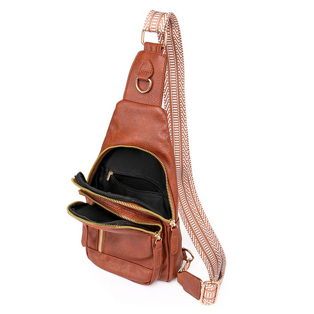 Faux Leather Crossbody Purse