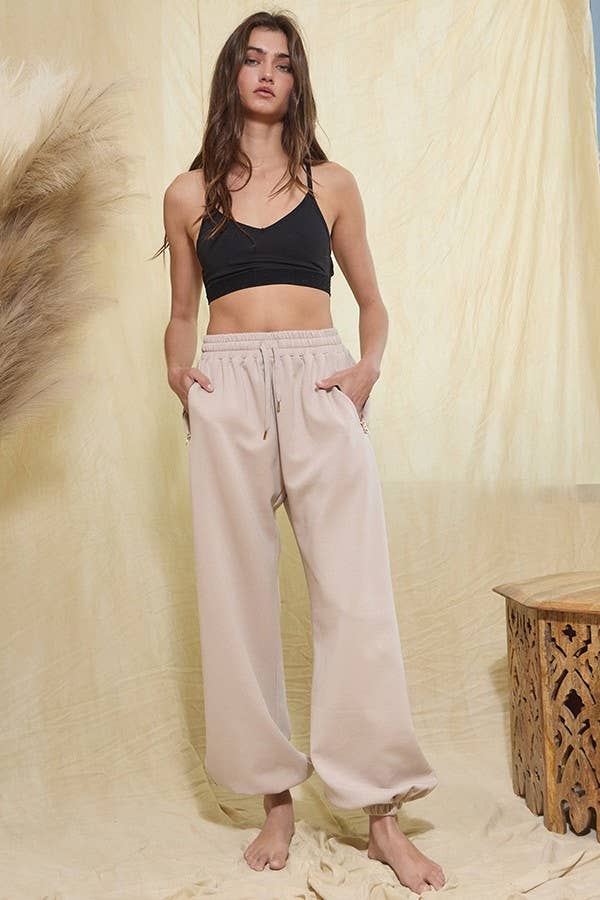Scuba Drawstring High-Rise Jogger Pants